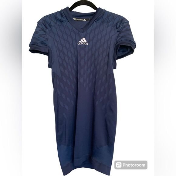 Adidas Techfit Primeknit Football Jersey Navy L - Picture 1 of 6